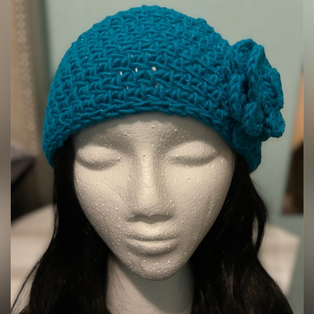 Handmade Knitted Sparkly Hat